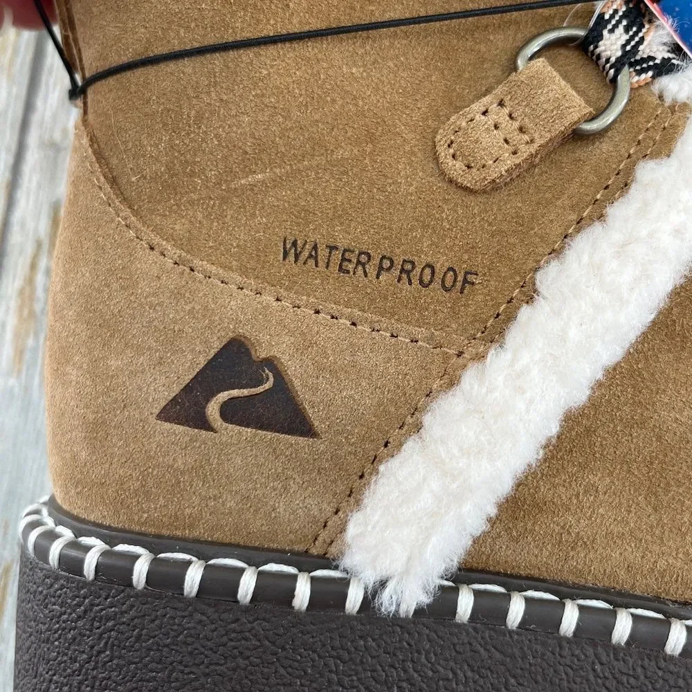 Little Girls Platform Winter Leather Boots Shoes Size 2